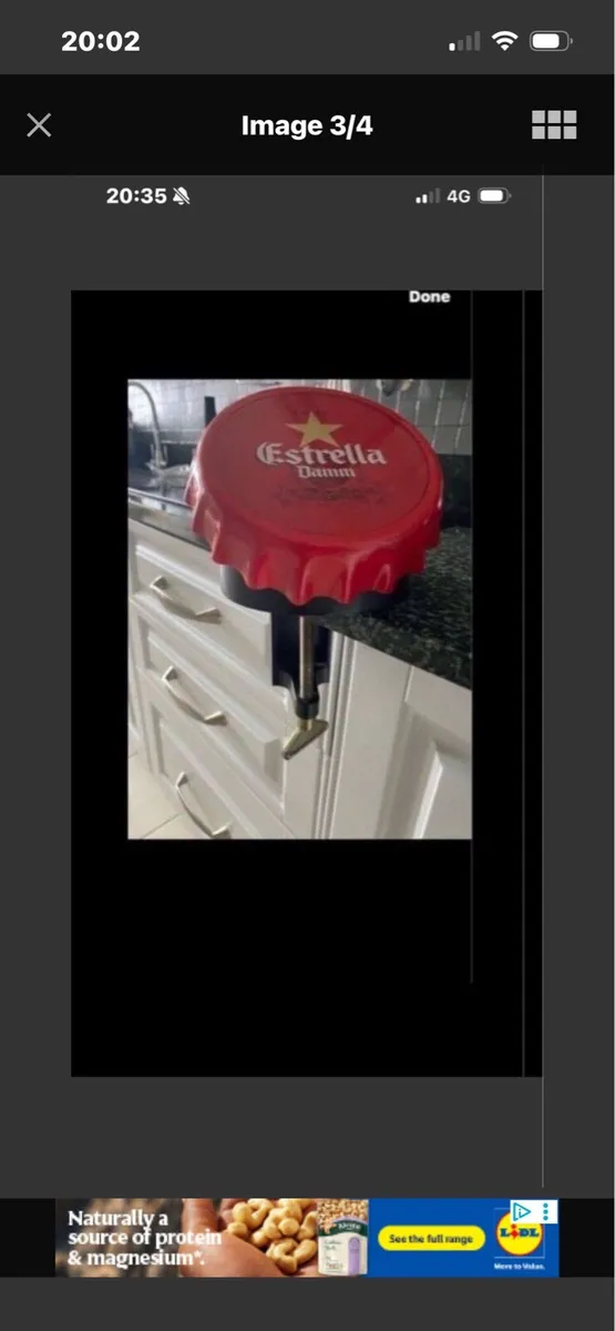 Estrella Beer Bar Display/ Bottle Opener - Image 3