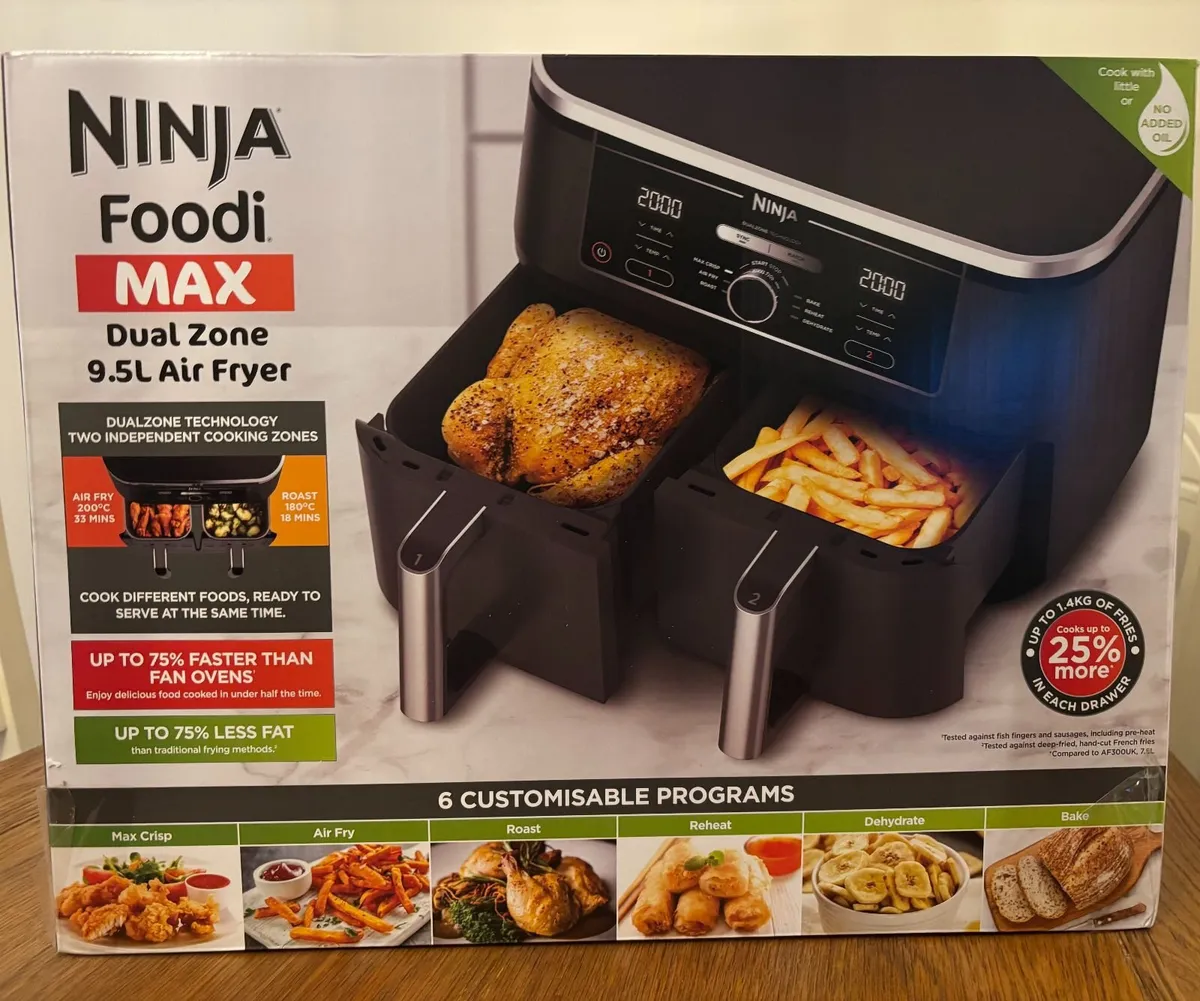 Ninja Foodi Max Dual Zone 9.5L Air Fryer - Image 3