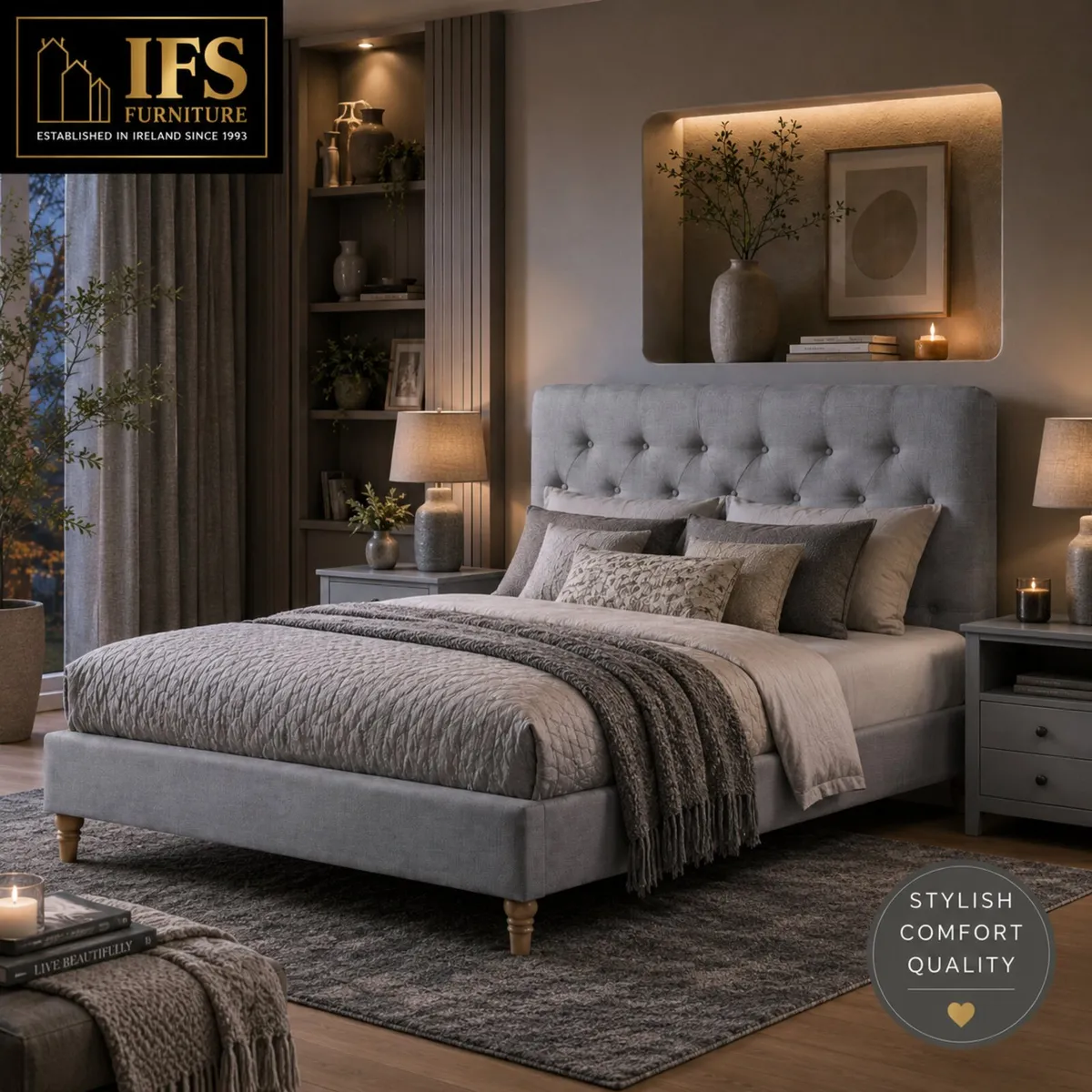 New Luxury double bed incl mattress only €399 - Image 1