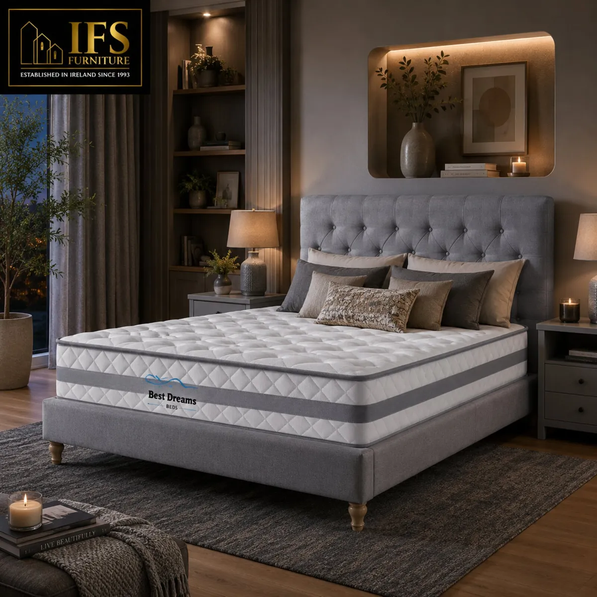 New Luxury double bed incl mattress only €399 - Image 2