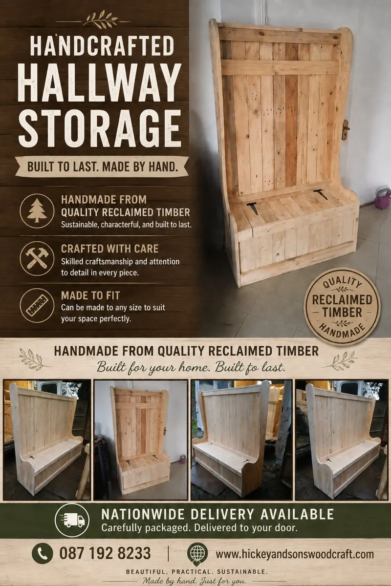 Rustic hallway storage - Image 1