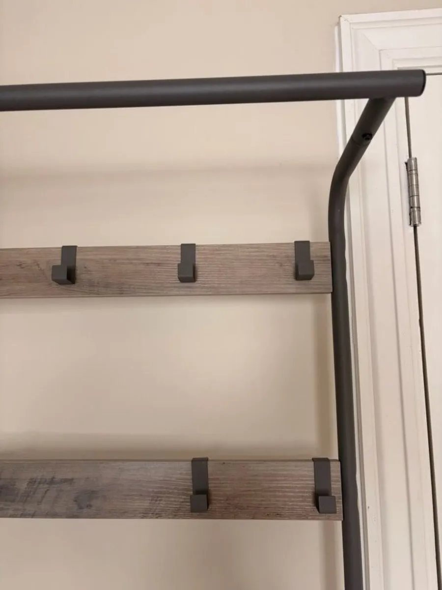 Coat Rack with Bench & Shoe Storage - Image 4
