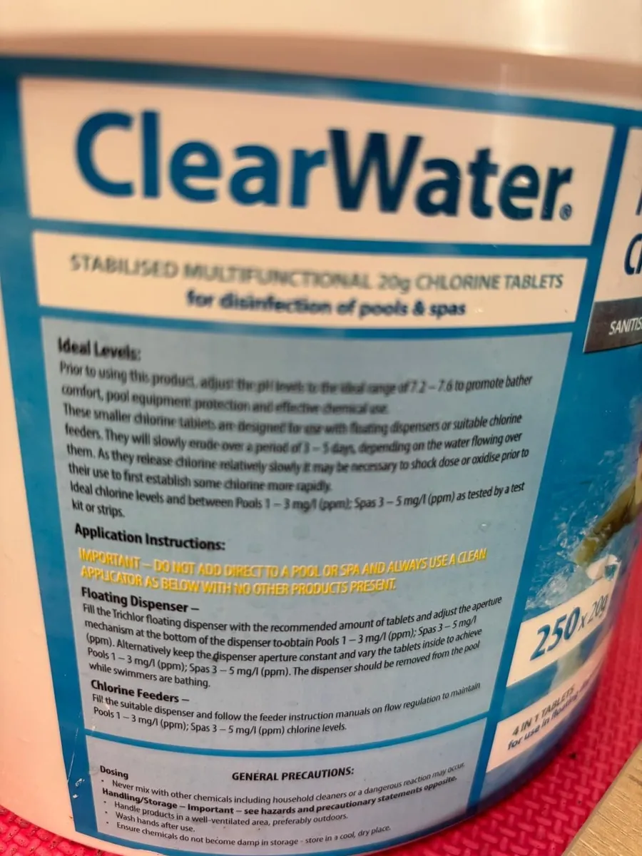Chlorine tablets - Image 1