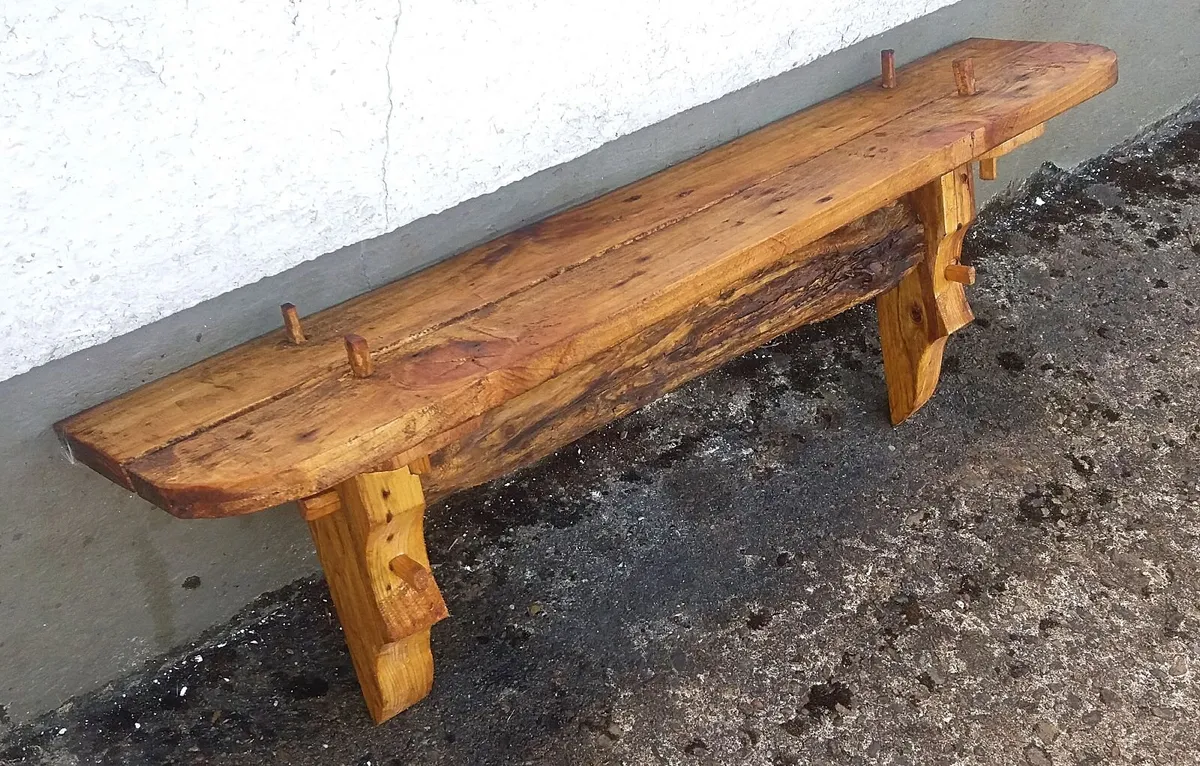 Rustic Driftwood Stove Mantle / Shelf - Image 4