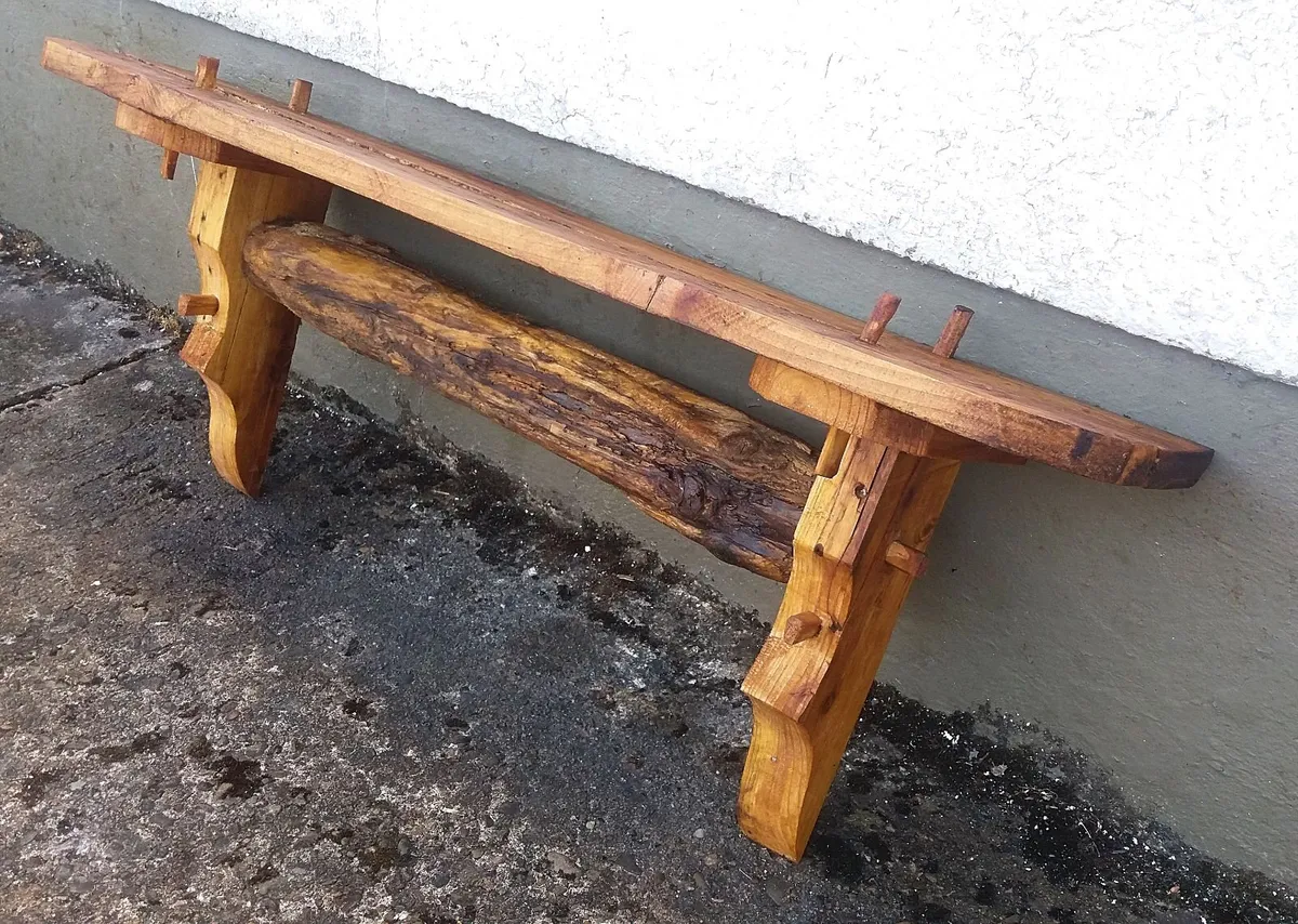 NEW Rustic Driftwood Stove Mantle / Shelf - Image 4