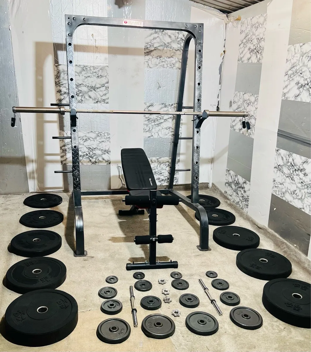 PERFECT WORKOUT SETUP 110KG OLYMPIC BAR SET BENCH - Image 3