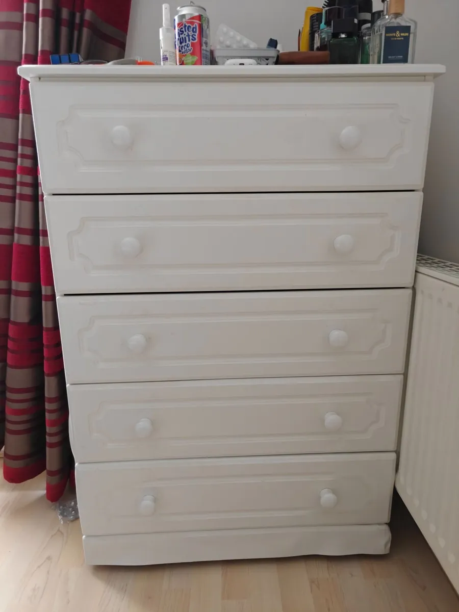 New IKEA table, a chest of drawer and ergo chair. - Image 1