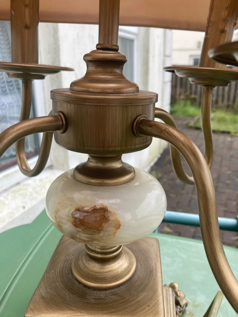 Vintage four bulb table lamp free postage - Image 2