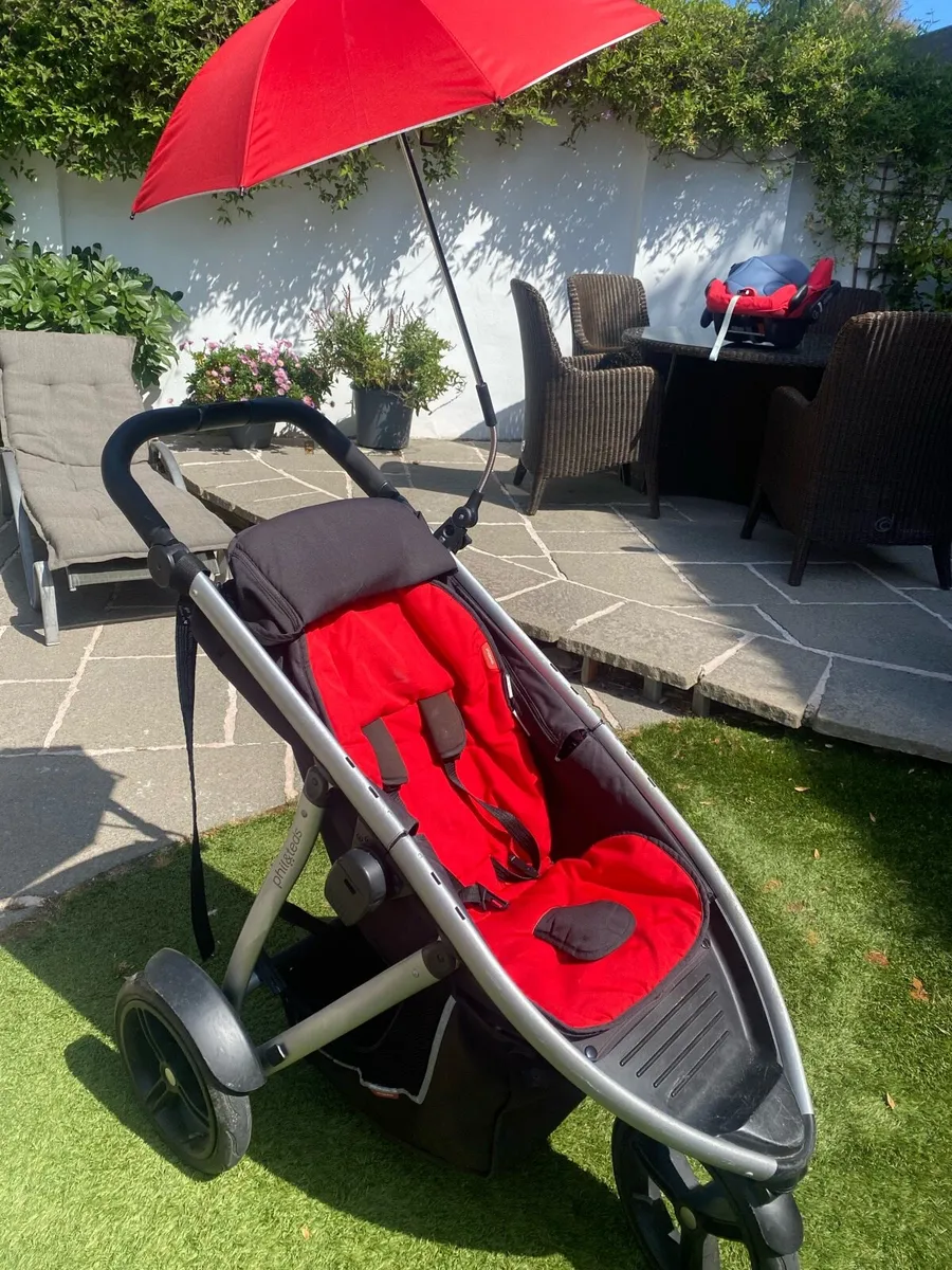Phil&Teds double buggy incl car seat & bassinet - Image 1