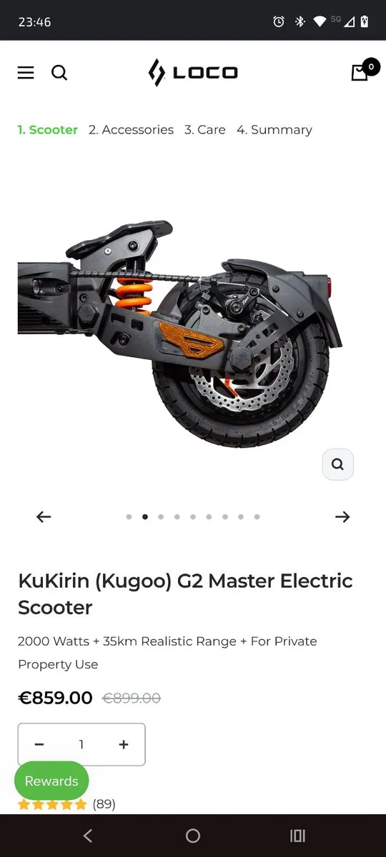 Electric scooter- Kukirin Master G2 - Image 1