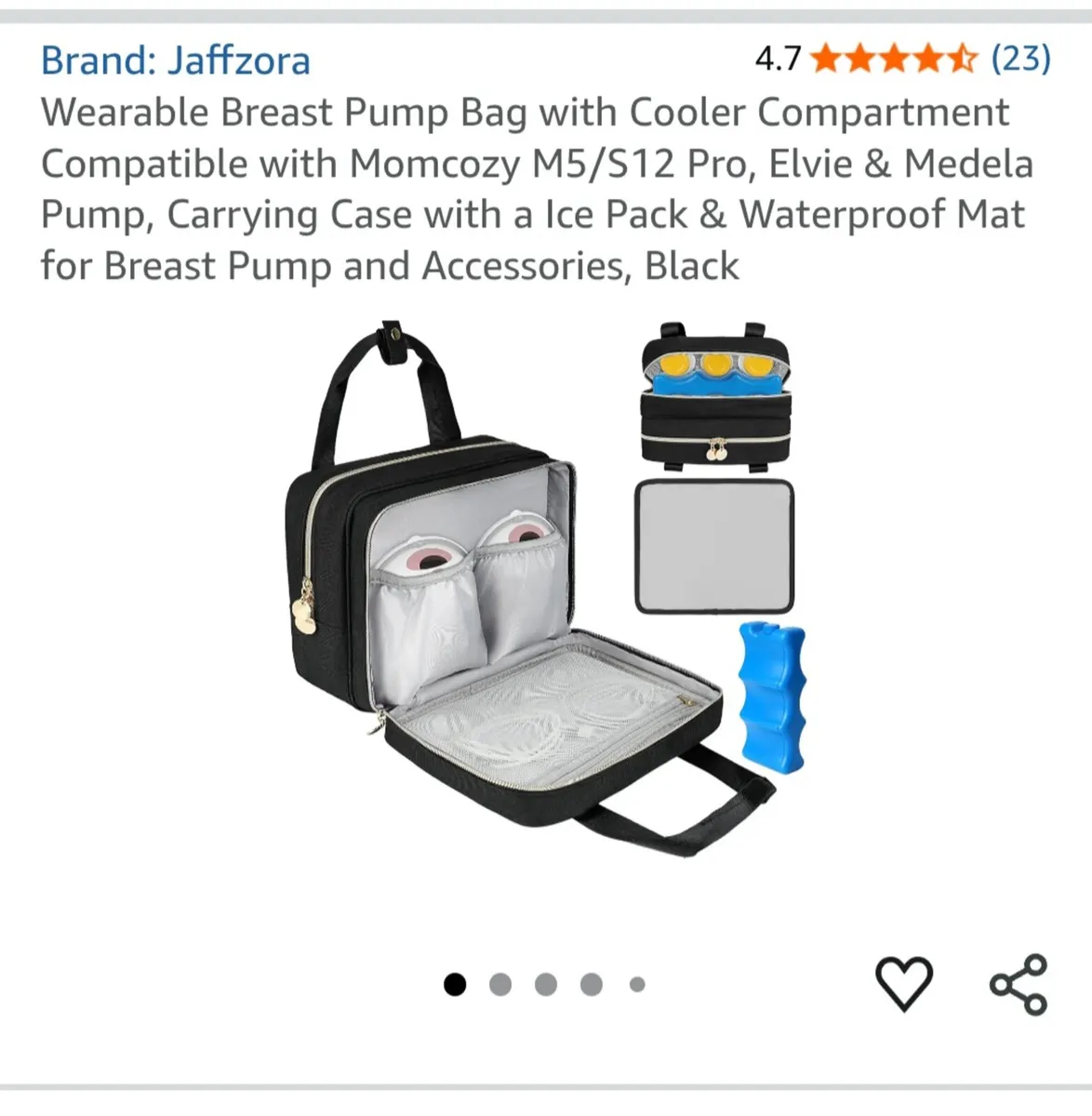 Medela Solo Single Electric Breast Pump & CarryBag - Image 4