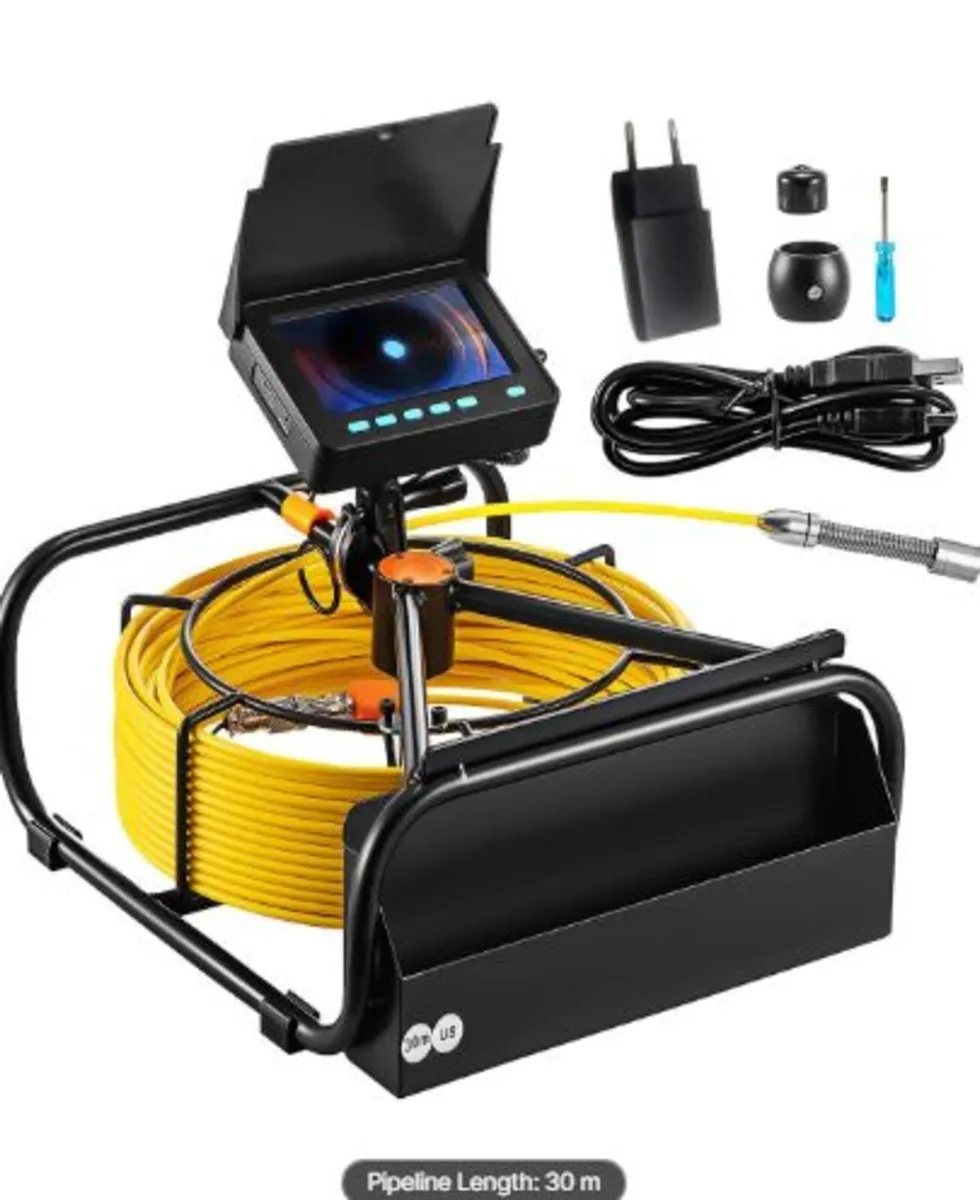 Sewer Camera, 98 ft/30 m,4.3-inch Drain Inspection - Image 3