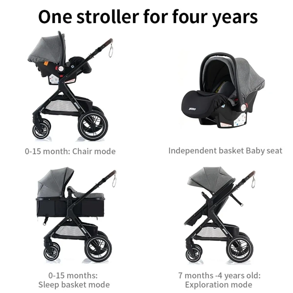 baby stoller 3 in 1 - Image 4