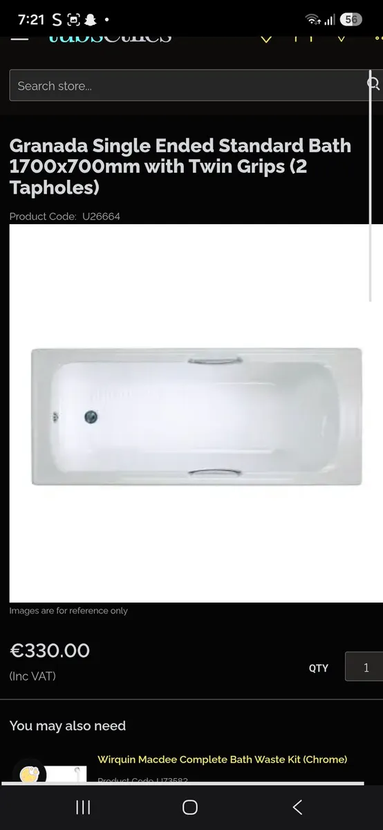 BRAND NEW** Single ended standard bath - Image 1