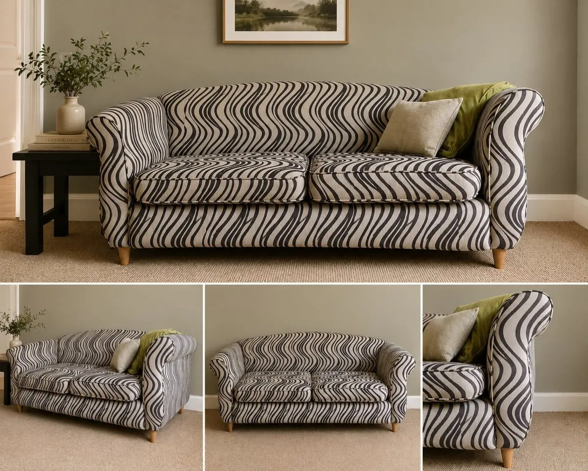 Designer Curved 2.5 Seater Sofa - Image 4