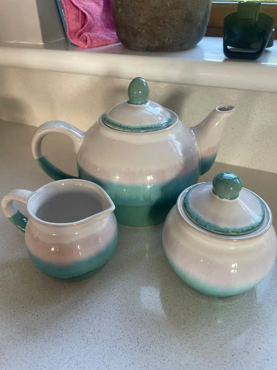 Tea Pot, Sugar and Milk Jug Set - Image 2