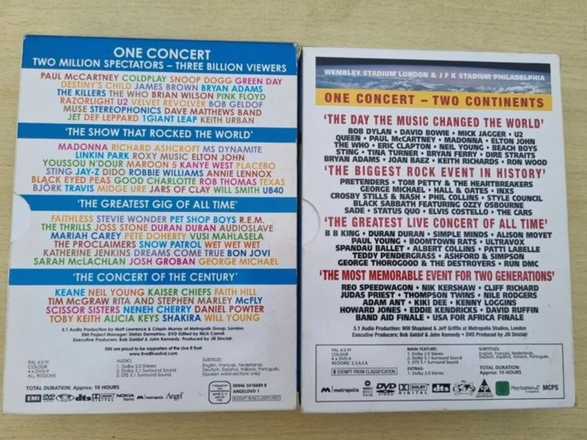 Official DVD Live 8 (2005) and Live Aid (1985) - Image 2