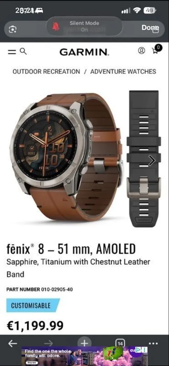 Garmin Fenix 8 / 51mm / Sapphire and Titanium - Image 1