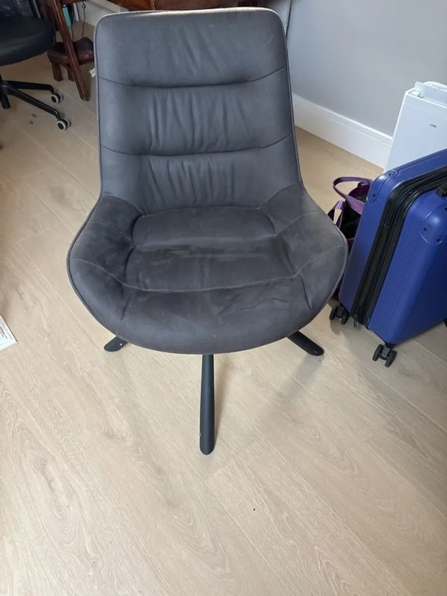 Home office chair in dark grey - Image 1