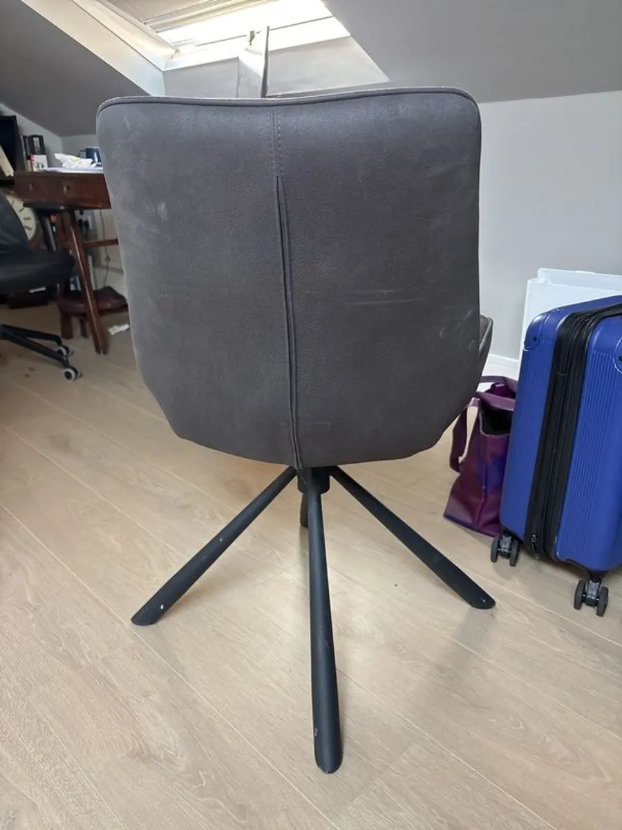 Home office chair in dark grey - Image 2