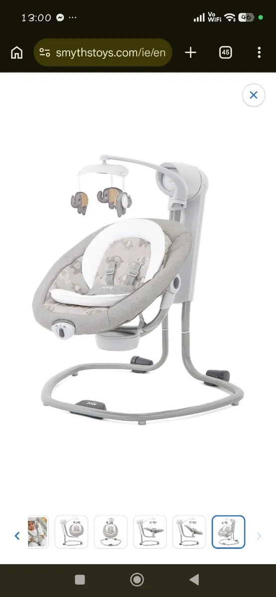 Baby swinging chair