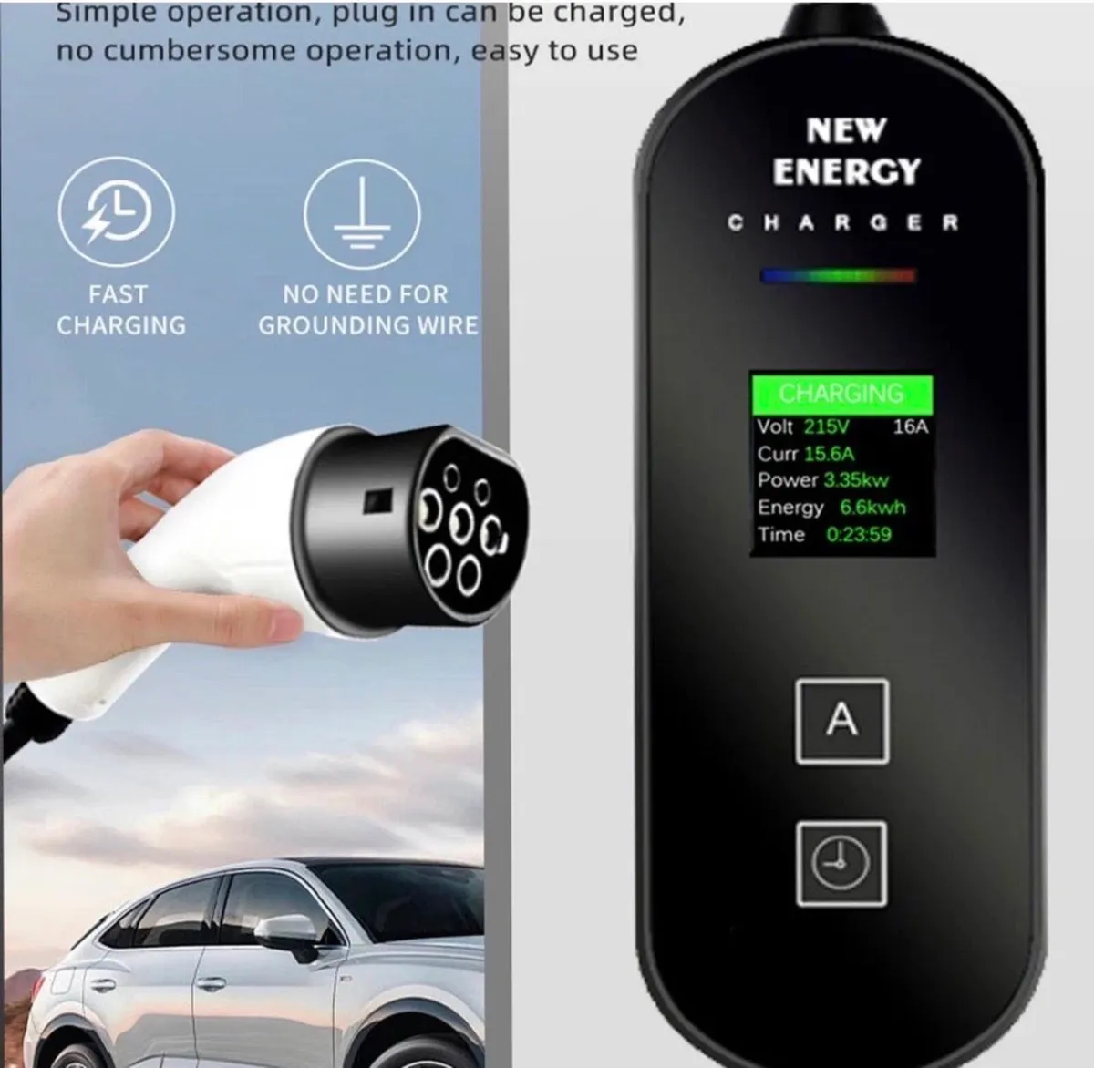 Type 2 EV Granny Charger Cable 13A Home Charging - Image 3
