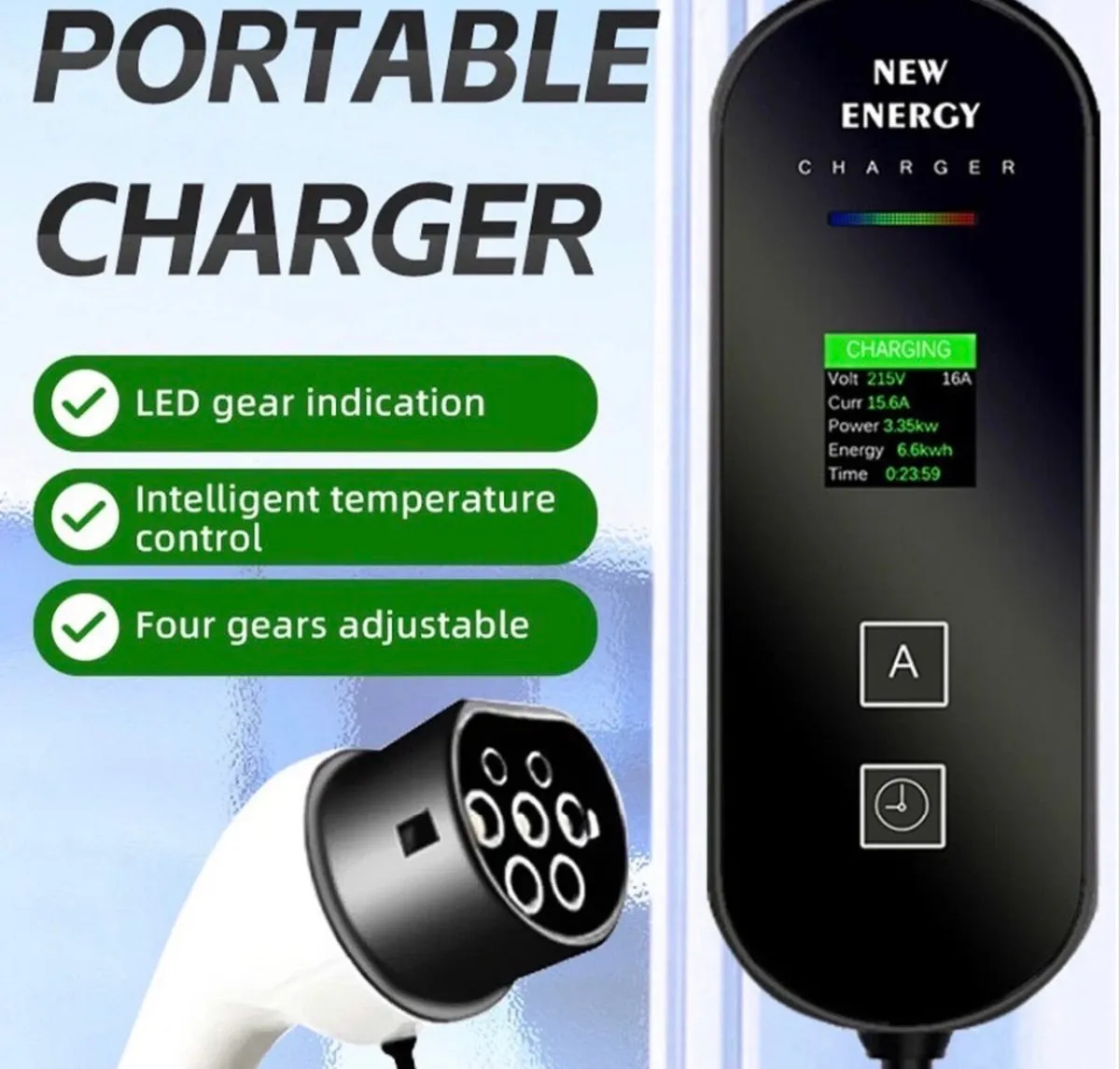 Type 2 EV Granny Charger Cable 13A Home Charging - Image 4