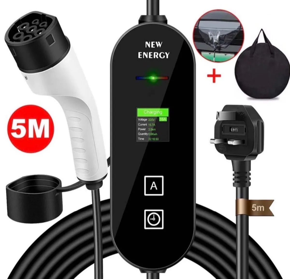 Type 2 EV Granny Charger Cable 13A Home Charging - Image 1