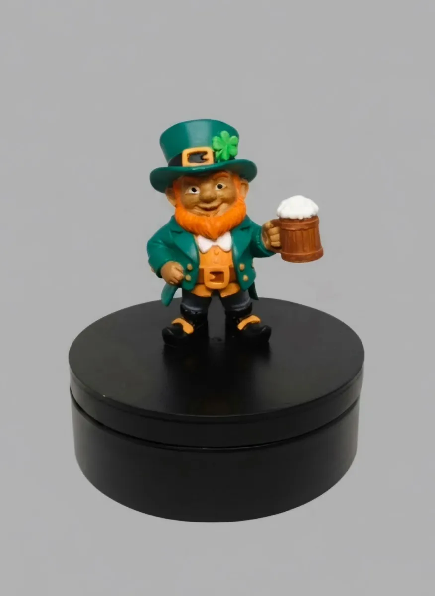Hand-Painted Leprechaun Figurine — 3D Printed Iris - Image 3