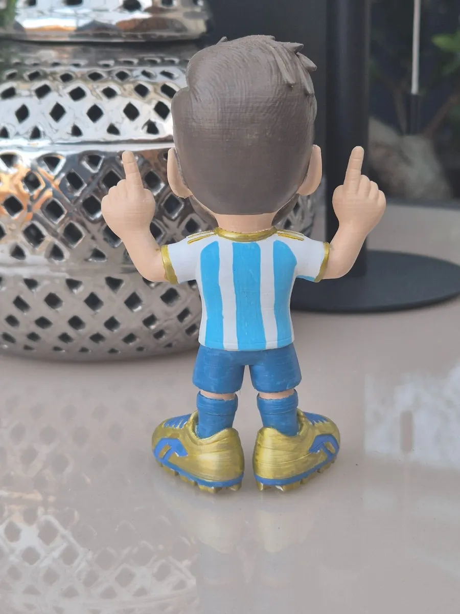 Messi Argentina Figurine — Hand-Painted 3D Printed - Image 2