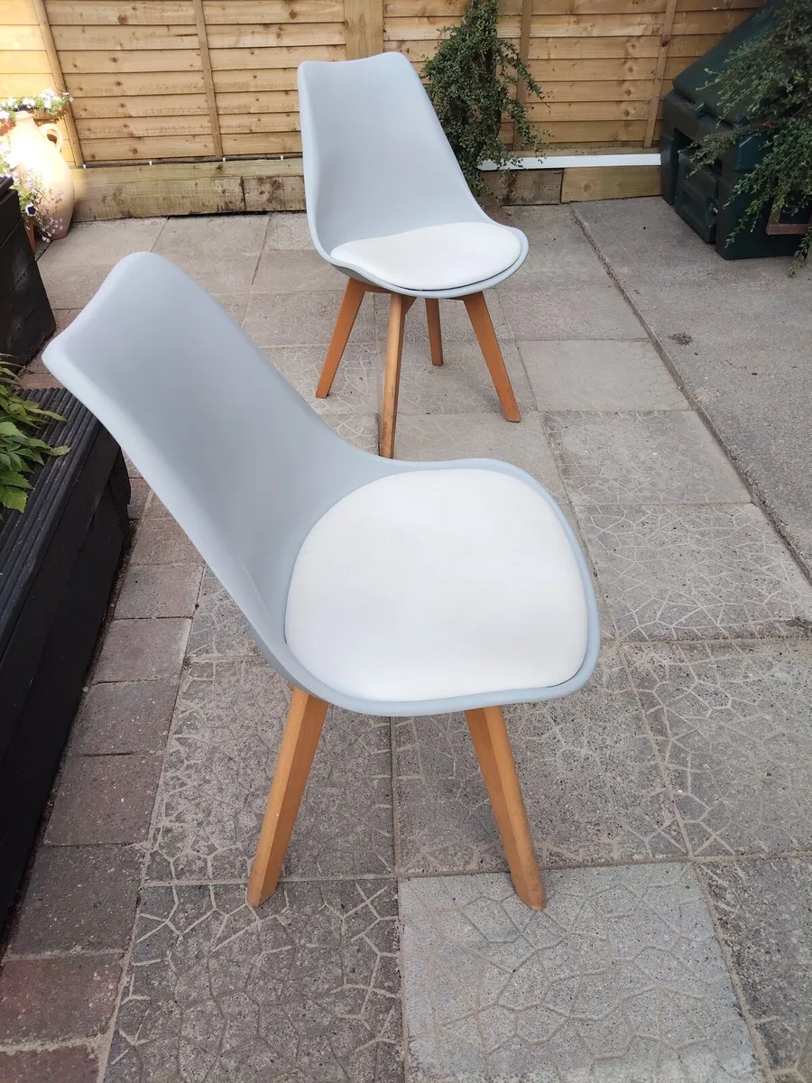 Dining chairs x 4 - Image 2