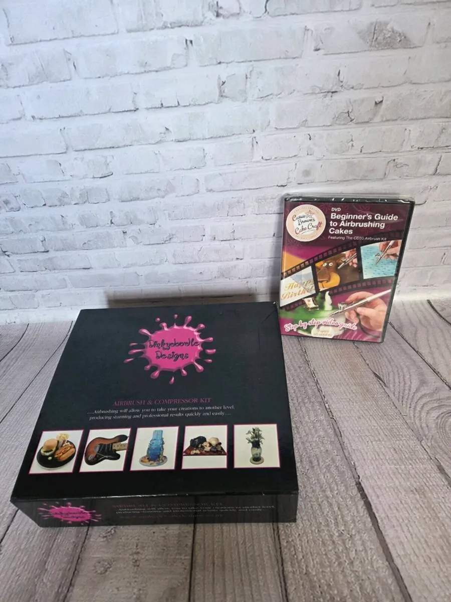 Dinkydoodle Airbrush & Compressor Kit for Cake Dec - Image 1