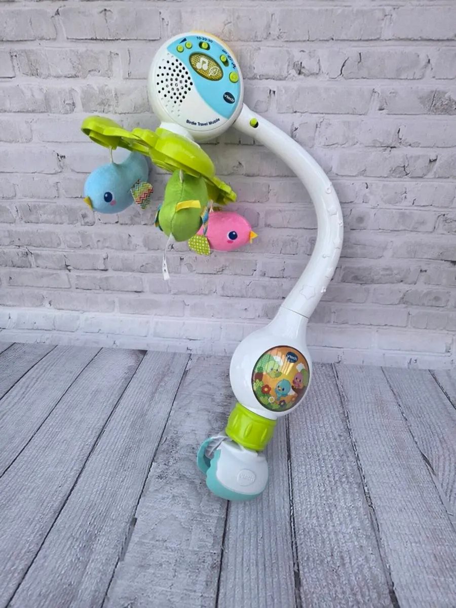 VTech Birdie Travel Mobile – Cot, Pram & Car Seat - Image 1