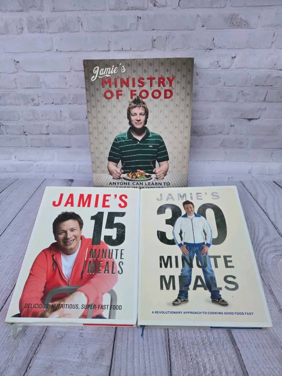 Jamie Oliver Cookbook Bundle – 3 Hardback Books