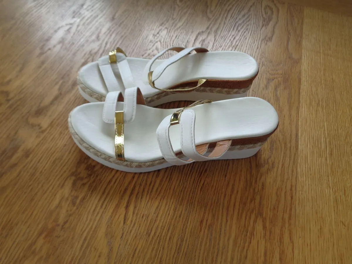 Slip on Platform Wedge Sandals for Sale - Image 4