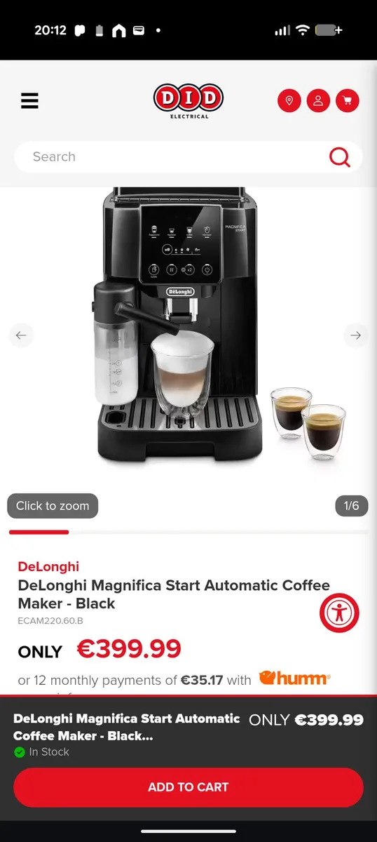 New Delonghi magnifica automatic coffee machine - Image 1