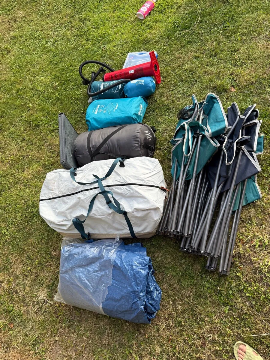Camping bundle-tent mattress sleeping bag etc - Image 1
