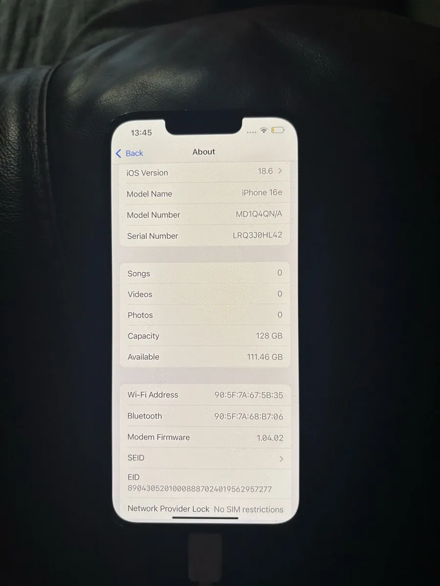 iPhone 16e unlocked, some damage to back of phone - Image 2