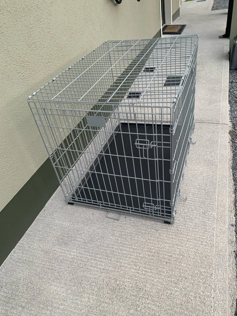 2 good as new large dog cages - Image 3