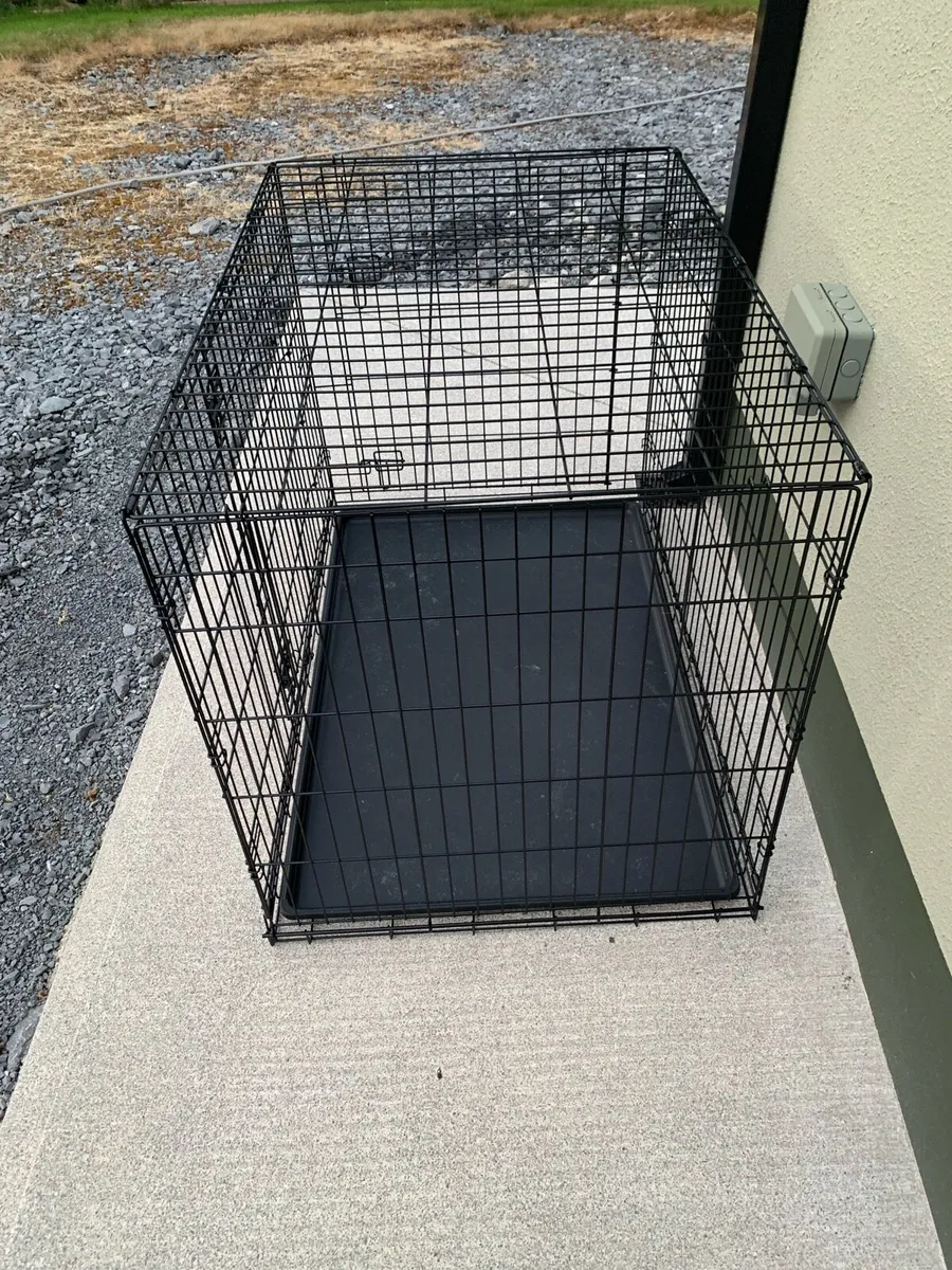2 good as new large dog cages - Image 4