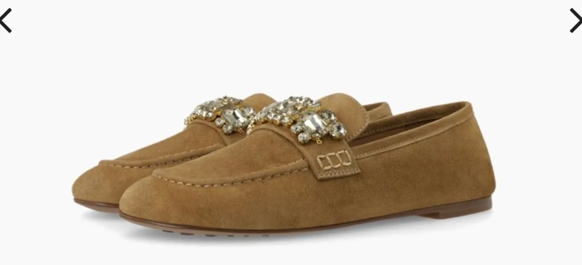 LODI ladies suede loafers w/embellishments - Image 1