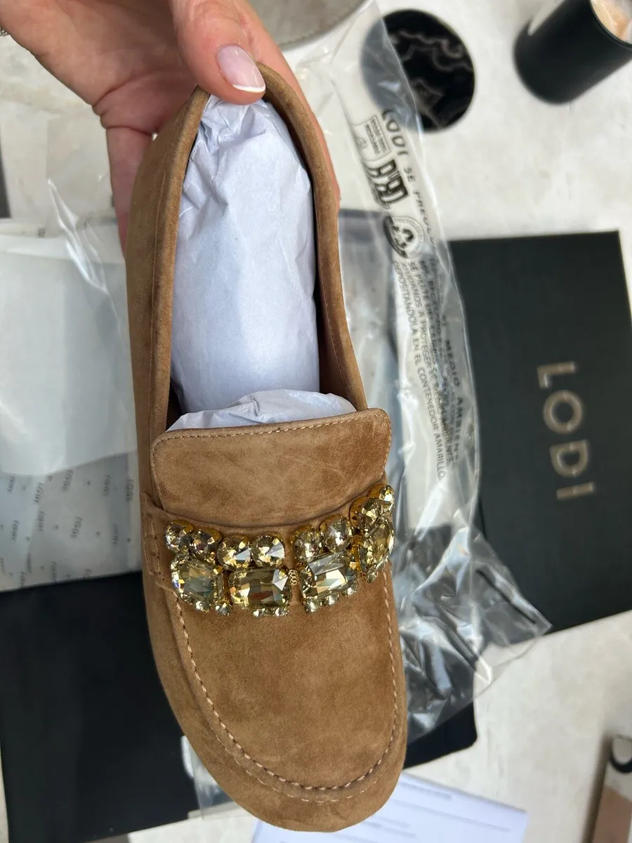 LODI ladies suede loafers w/embellishments - Image 4