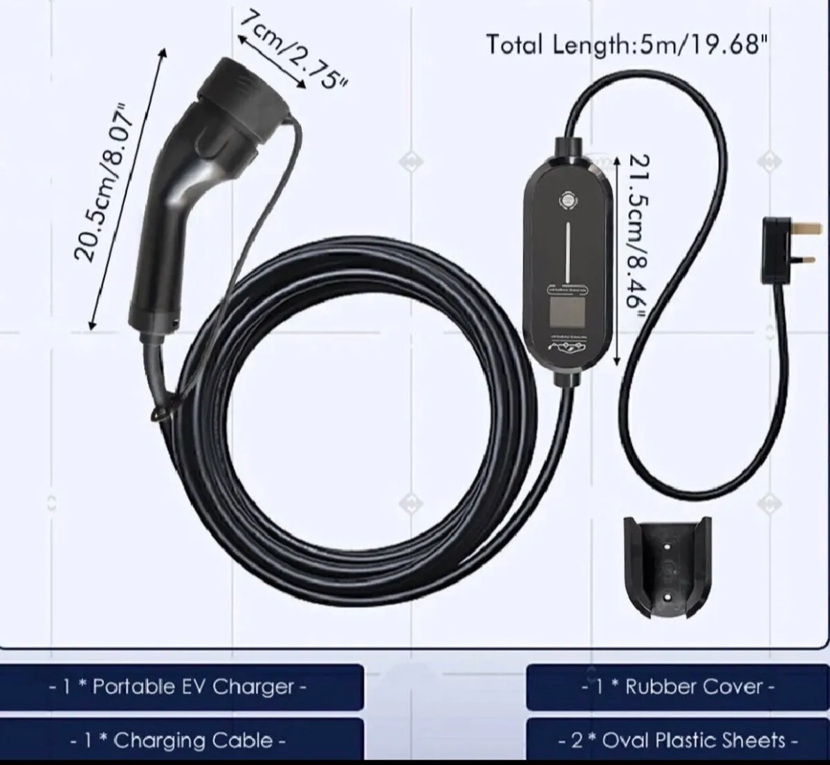 Type 2 EV Charging Cable Granny Home Charger NEW - Image 2
