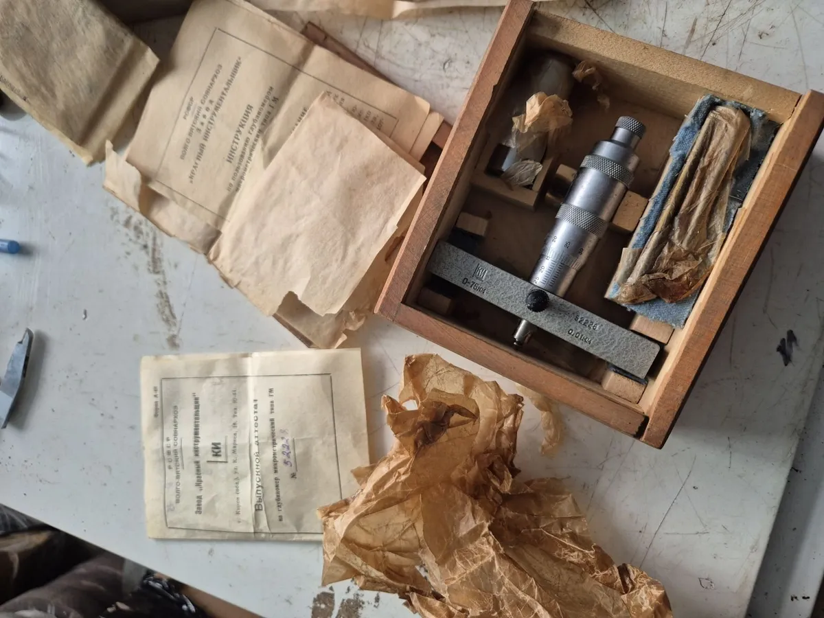 Rare Soviet Depth Micrometer GM 0-75mm 0.01mm - Image 1