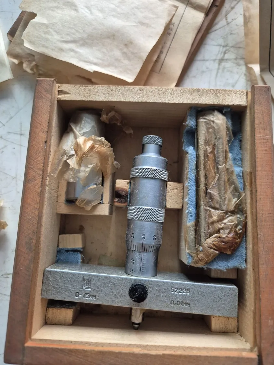 Rare Soviet Depth Micrometer GM 0-75mm 0.01mm - Image 3