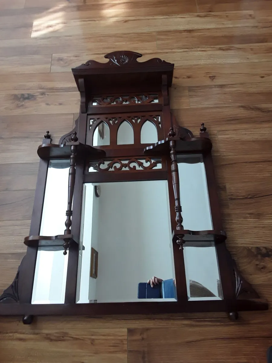 Antique Edwardian over mantle good condition - Image 4