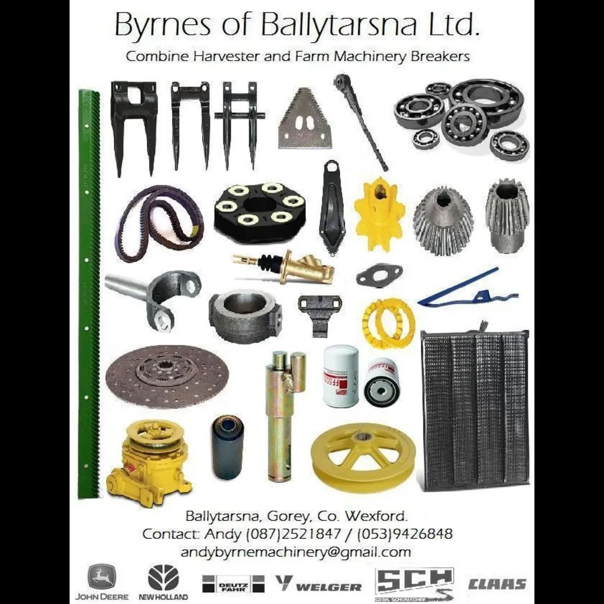 Byrnes Combine Harvester Breakers & New Parts - Image 2