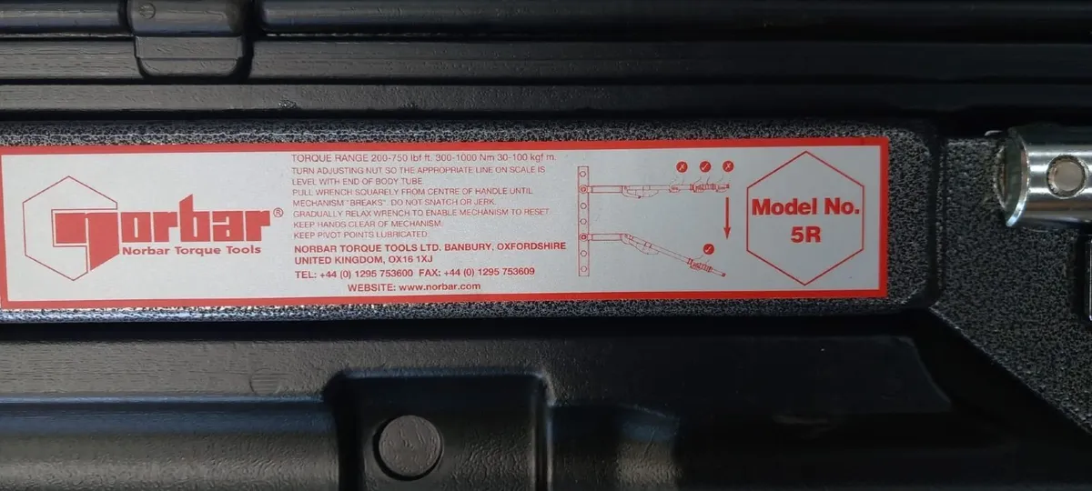 Industrial Torque Wrench 5R-N 1in Drive 300-1000Nm - Image 3