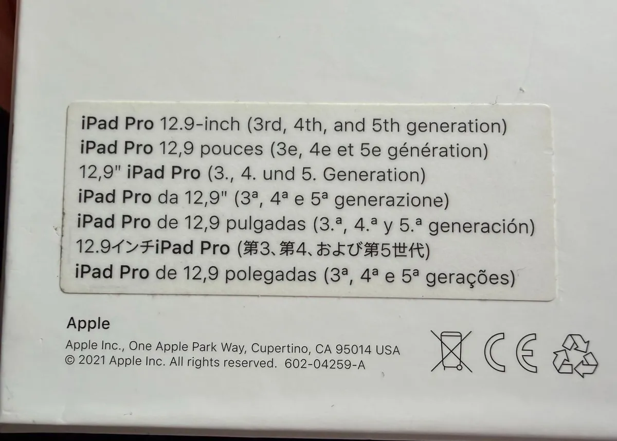 Apple Magic Keyboard for M1 iPad Pro 12'9" - Image 4
