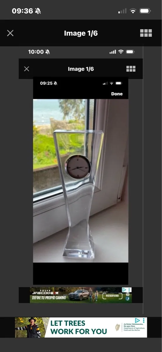Vintage John Rocha Waterford Crystal Clock - Image 1